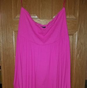 Torrid pink strapless dress